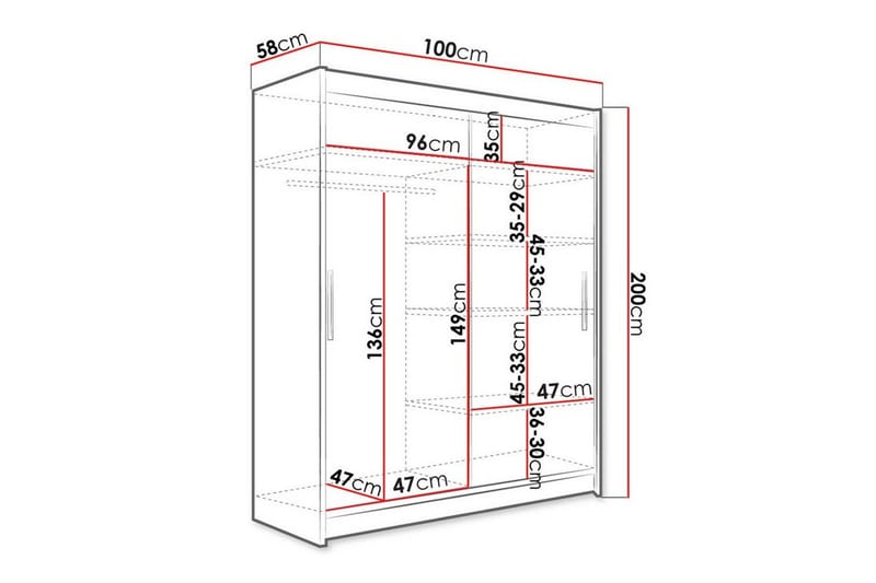 Glenmore Garderob Black - Förvaring - Garderober & garderobssystem