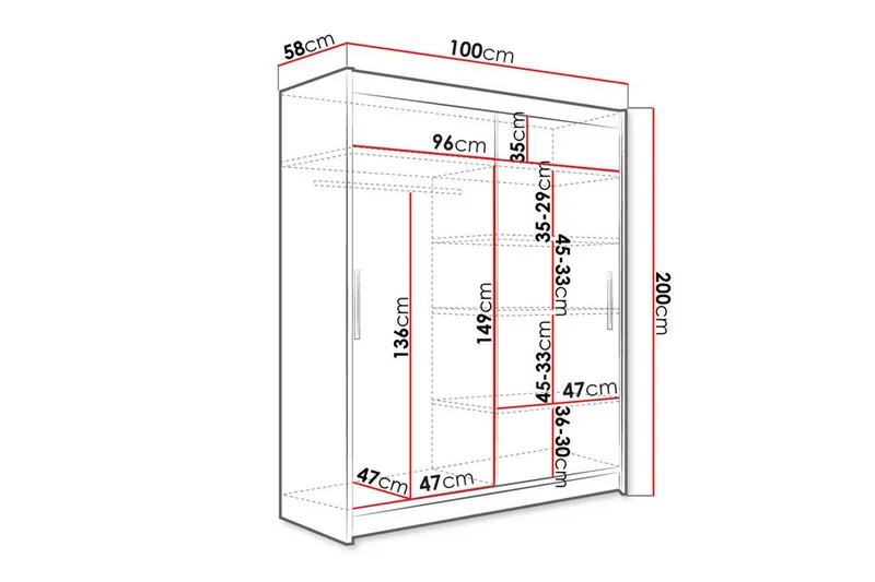 Glenmore Garderob Brown - Förvaring - Garderober & garderobssystem