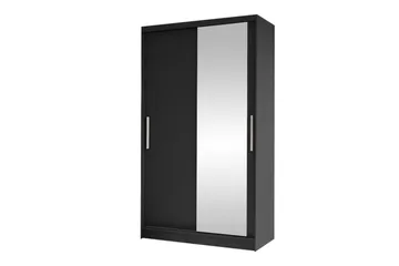 Glenmore Garderob m. Spegel Black - Förvaring - Garderober & garderobssystem