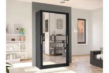 Glenmore Garderob m. Spegel Black - Förvaring - Garderober & garderobssystem