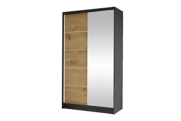 Glenmore Garderob m. Spegel Black - Förvaring - Garderober & garderobssystem