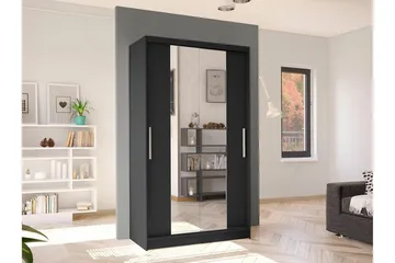 Glenmore Garderob m. Spegel Black - Förvaring - Garderober & garderobssystem