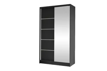 Glenmore Garderob m. Spegel Black - Förvaring - Garderober & garderobssystem