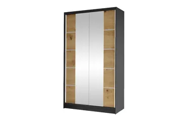 Glenmore Garderob m. Spegel Black - Förvaring - Garderober & garderobssystem