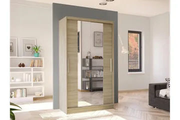 Glenmore Garderob m. Spegel Brown - Förvaring - Garderober & garderobssystem