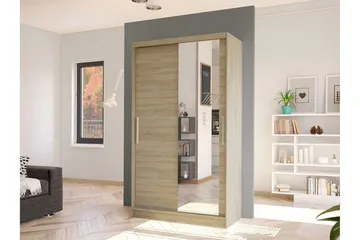 Glenmore Garderob m. Spegel Brown - Förvaring - Garderober & garderobssystem