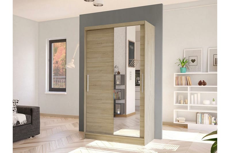 Glenmore Garderob m. Spegel Brown - Förvaring - Garderober & garderobssystem