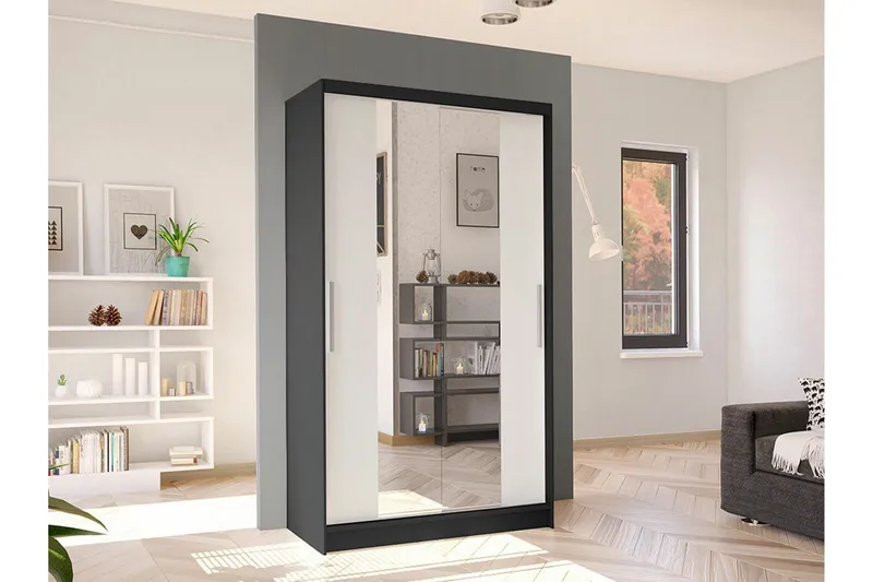 Glenmore Garderob m. Spegel White - Förvaring - Garderober & garderobssystem