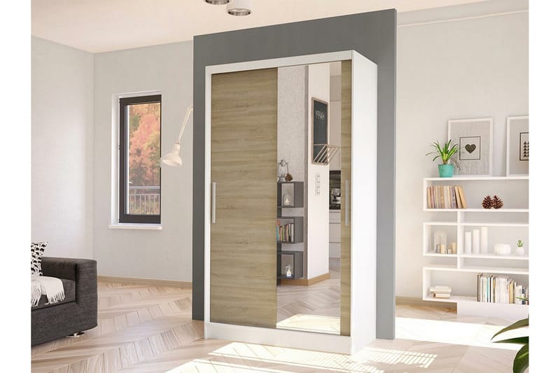 Glenmore Garderob m. Spegel White - Förvaring - Garderober & garderobssystem