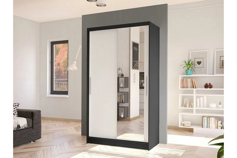 Glenmore Garderob m. Spegel White - Förvaring - Garderober & garderobssystem