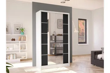 Glenmore Garderob m. Spegel White - Förvaring - Garderober & garderobssystem