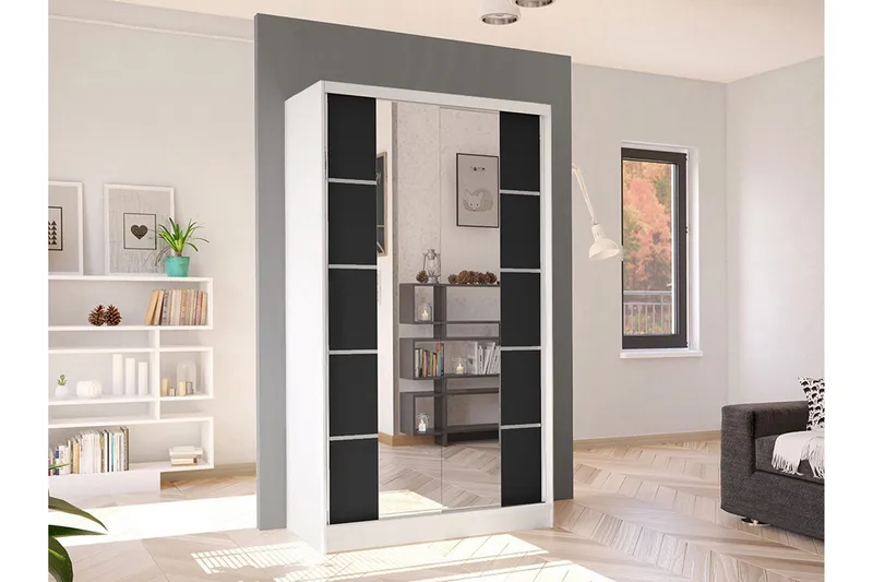 Glenmore Garderob m. Spegel White - Förvaring - Garderober & garderobssystem