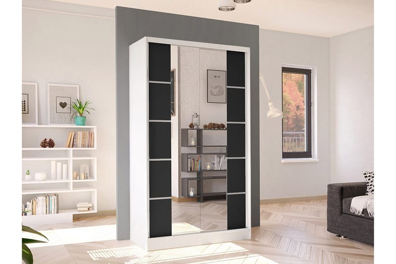 Glenmore Garderob m. Spegel White - Förvaring - Garderober & garderobssystem