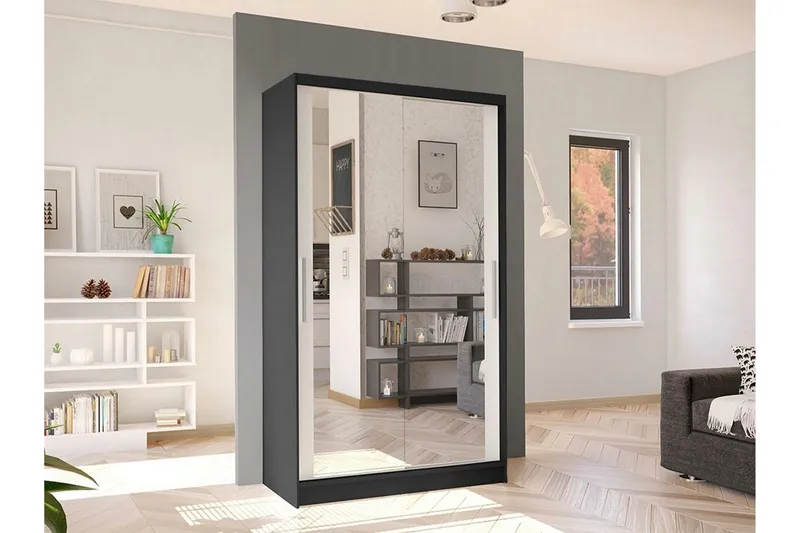 Glenmore Garderob m. Spegel White - Förvaring - Garderober & garderobssystem