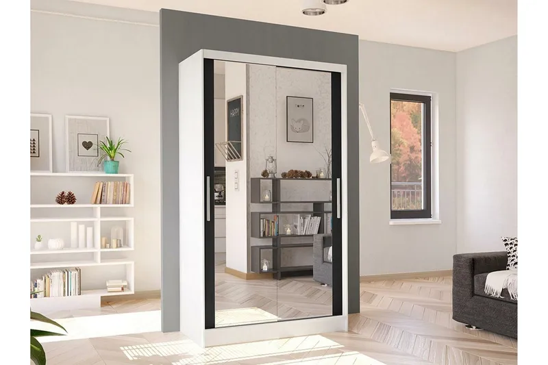 Glenmore Garderob m. Spegel White - Förvaring - Garderober & garderobssystem