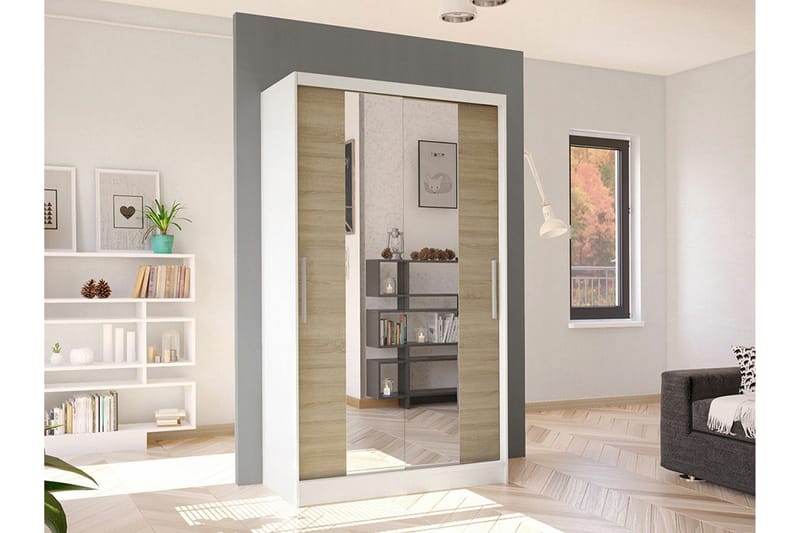 Glenmore Garderob m. Spegel White - Förvaring - Garderober & garderobssystem