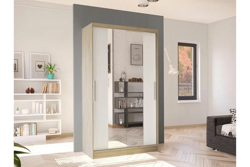 Glenmore Garderob m. Spegel White - Förvaring - Garderober & garderobssystem