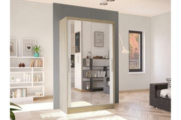 Glenmore Garderob m. Spegel Wood/nature - Förvaring - Garderober & garderobssystem