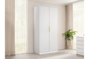 Gudelia Garderob 102x216 cm - Beige - Förvaring - Garderober & garderobssystem