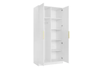 Gudelia Garderob 102x216 cm - Beige - Förvaring - Garderober & garderobssystem