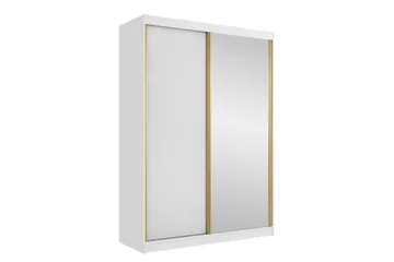 Gudelia Garderob 151x216 cm - Vit - Förvaring - Garderober & garderobssystem