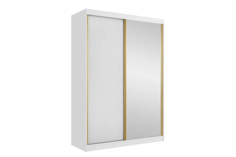 Gudelia Garderob 151x216 cm, Vit