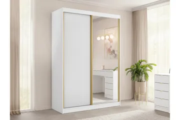 Gudelia Garderob 151x216 cm - Vit - Förvaring - Garderober & garderobssystem