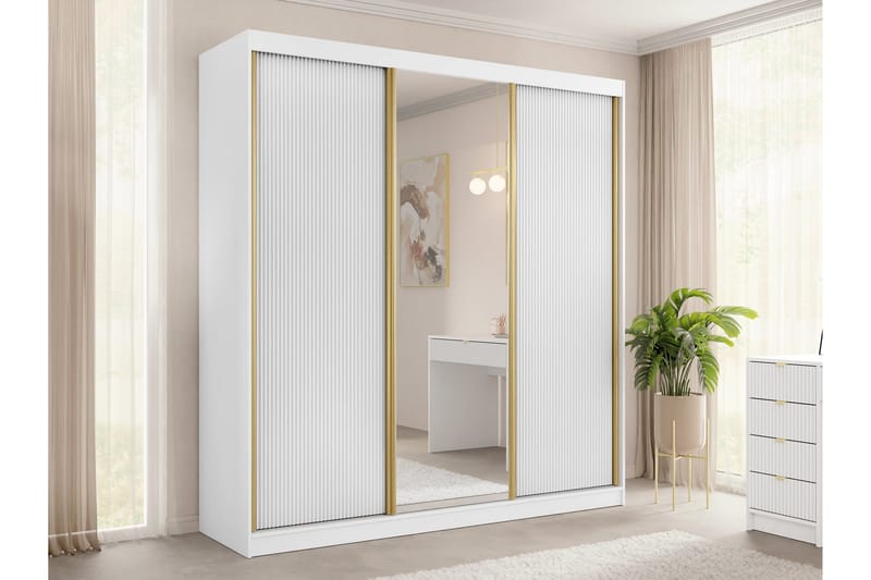 Gudelia Garderob 200x216 cm - Blå - Förvaring - Garderober & garderobssystem