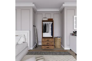 Haaken Garderob 60x174,8 cm - Brun - Förvaring - Garderober & garderobssystem