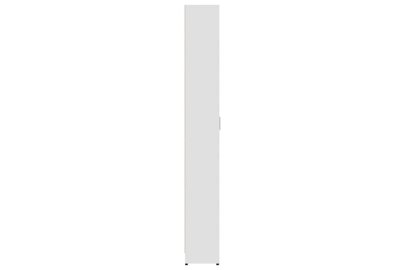 Hallgarderob vit 55x25x189 cm spånskiva - Vit - Garderober & garderobssystem - Garderobsskåp