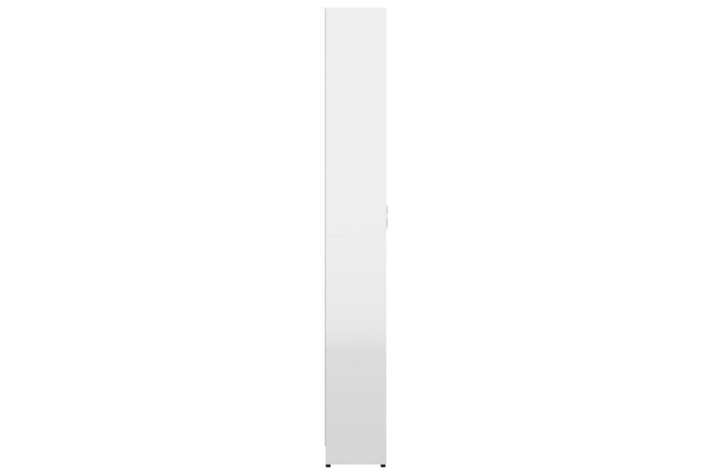 Hallgarderob vit högglans 55x25x189 cm spånskiva - Vit högglans - Garderober & garderobssystem - Garderobsskåp