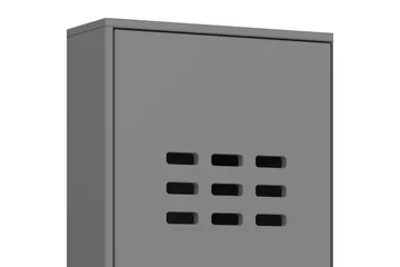 Haltekarr Garderob 90x50 cm - Grå - Förvaring - Garderober & garderobssystem