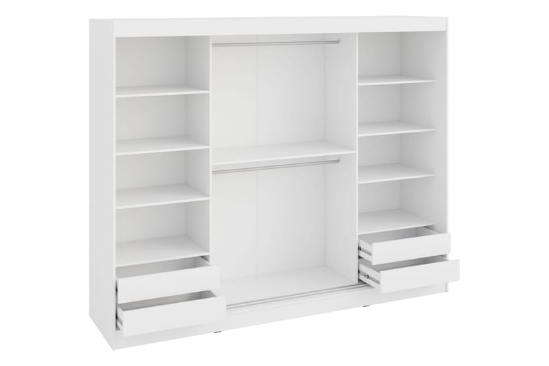 Harvans Garderob 250x203 cm - Svart - Förvaring - Garderober & garderobssystem