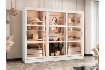 Harvans Garderob 250x203 cm - Vit - Förvaring - Garderober & garderobssystem