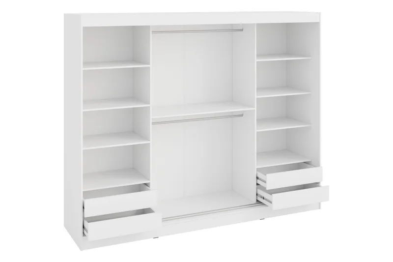 Harvans Garderob 250x203 cm - Vit - Förvaring - Garderober & garderobssystem