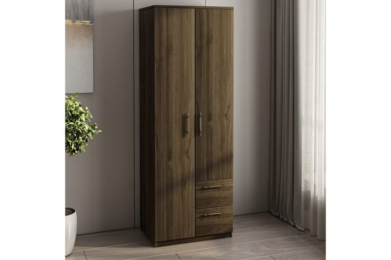 Hearst Garderobsskåp 60x171,8 cm - Valnöt - Förvaring - Garderober & garderobssystem