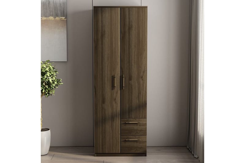Hearst Garderobsskåp 60x171,8 cm - Valnöt - Förvaring - Garderober & garderobssystem