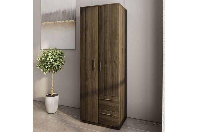 Hearst Garderobsskåp 60x171,8 cm - Valnöt - Förvaring - Garderober & garderobssystem