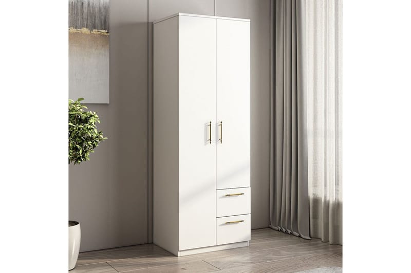 Hearst Garderobsskåp 60x171,8 cm - Vit - Förvaring - Garderober & garderobssystem