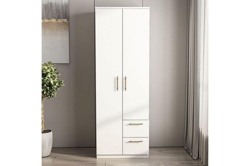 Hearst Garderobsskåp 60x171,8 cm - Vit - Förvaring - Garderober & garderobssystem