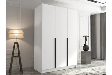 Herrljunga Garderob 150 cm - Vit/Svart - Förvaring - Garderober & garderobssystem