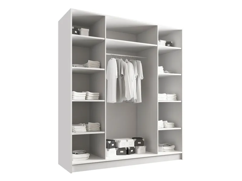 Herrljunga Garderob 200x215 cm - Brun/Svart - Förvaring - Garderober & garderobssystem