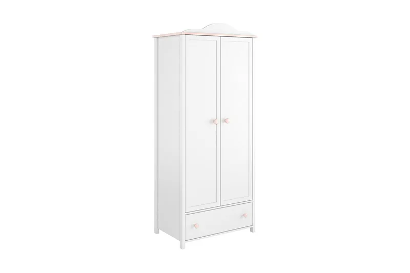 Hilts Garderob 85x196 cm i Trä, Vit