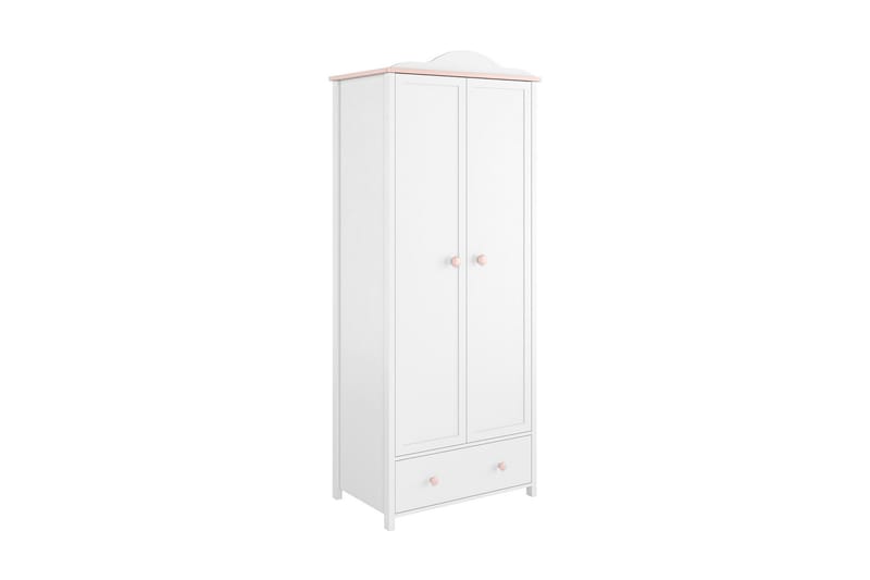 Hilts Garderob 85x196 cm NO_BRAND Vit||Pink - Förvaring - Garderober & garderobssystem