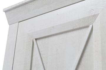 Hurlston Garderob 255 cm - Vit - Förvaring - Garderober & garderobssystem