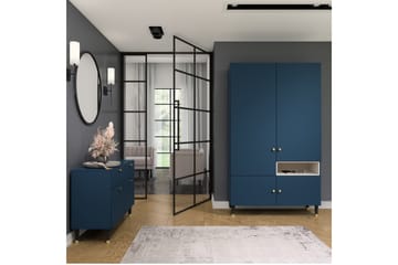 Includo Garderob 120x205 cm - Blå - Förvaring - Garderober & garderobssystem