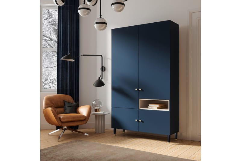 Includo Garderob 120x205 cm - Blå - Förvaring - Garderober & garderobssystem