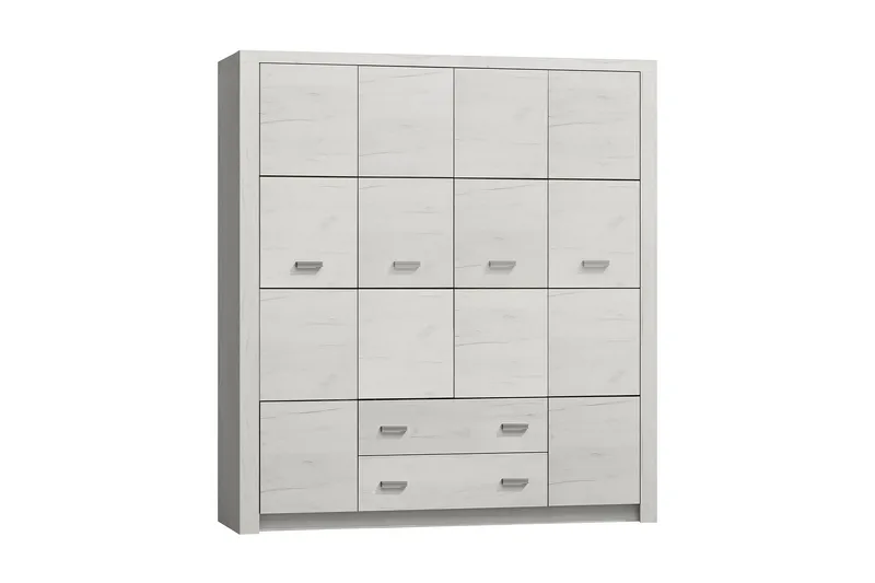 Indianapolis Garderob 178x58x214 cm, Vit