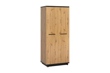 Ines Garderob 60x90 cm - Ek/Svart - Förvaring - Garderober & garderobssystem