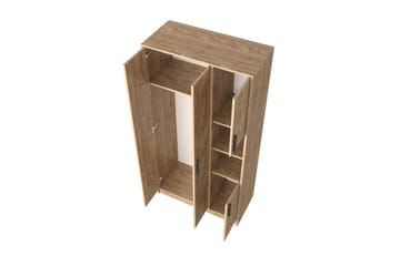 Iskral Garderob 90x177 cm - Brun - Förvaring - Garderober & garderobssystem